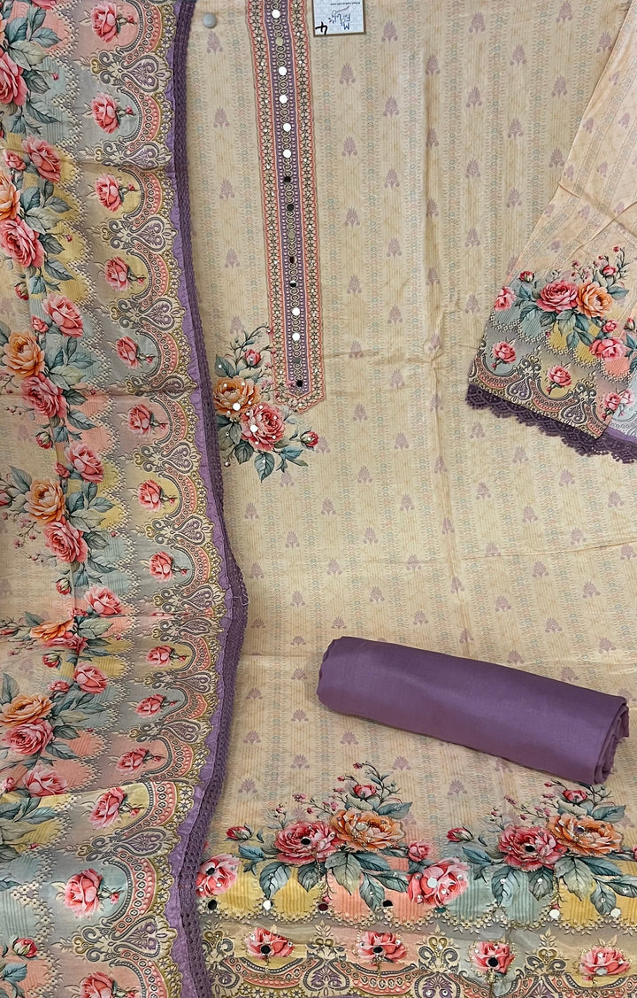 DESIGNER UNSTITCHED DRESS MATERIAL - NMIK04