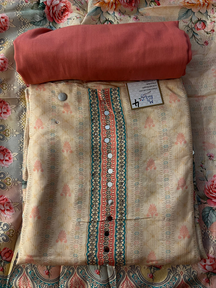 DESIGNER UNSTITCHED DRESS MATERIAL - NMIK04