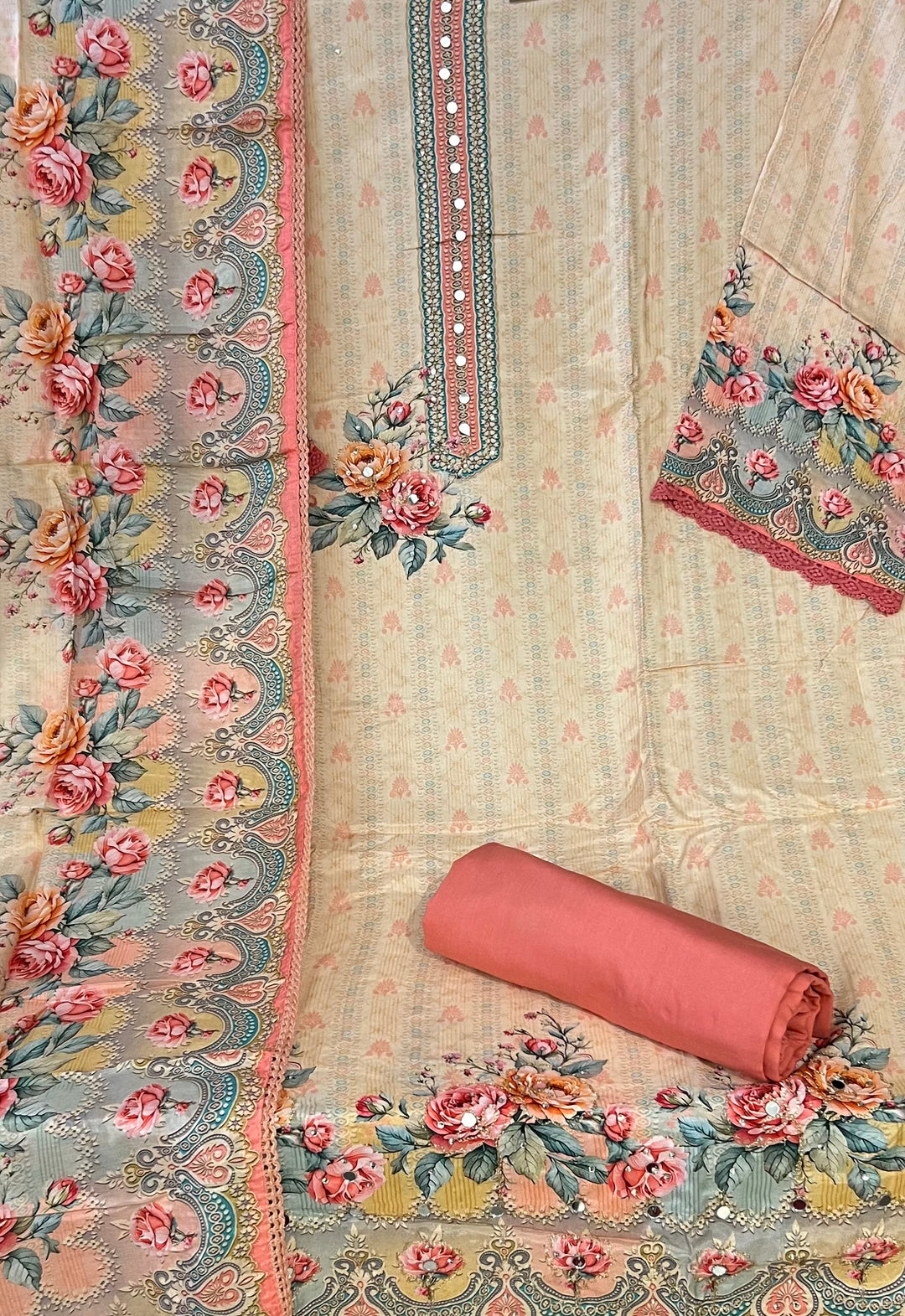 DESIGNER UNSTITCHED DRESS MATERIAL - NMIK04