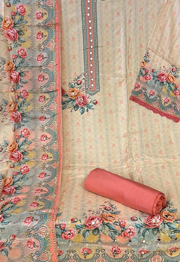 DESIGNER UNSTITCHED DRESS MATERIAL - NMIK04