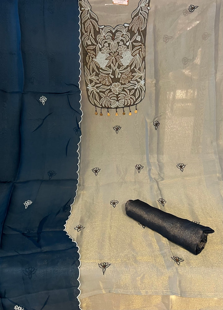 DESIGNER UNSTITCHED DRESS MATERIAL - BRT11