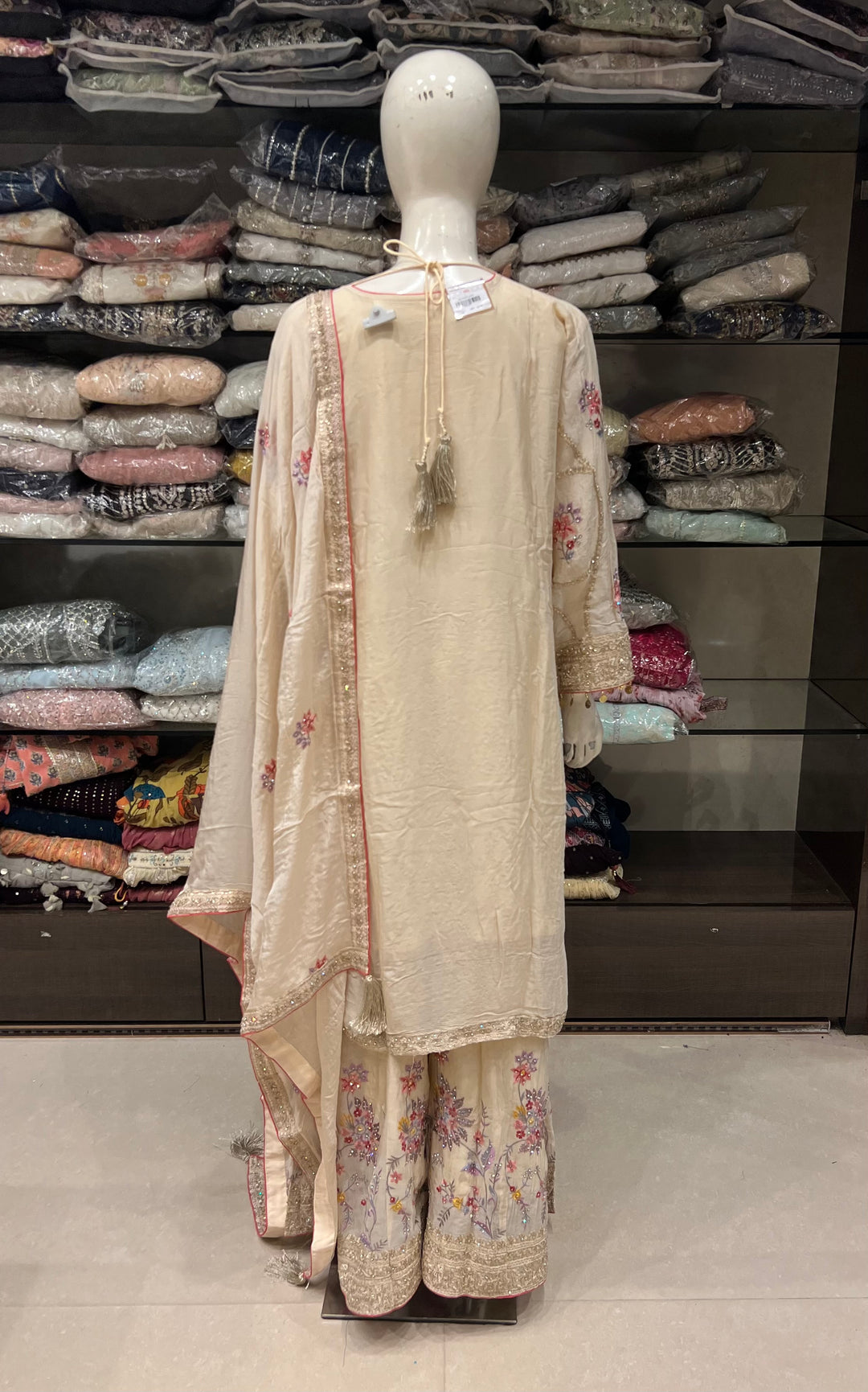 KASHMIRI WORK DESIGNER SUIT-IKKRA02/OFF WHITE