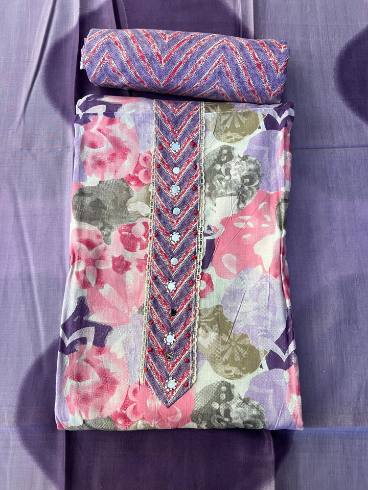 DESIGNER UNSTITCHED DRESS MATERIAL - BTMF34
