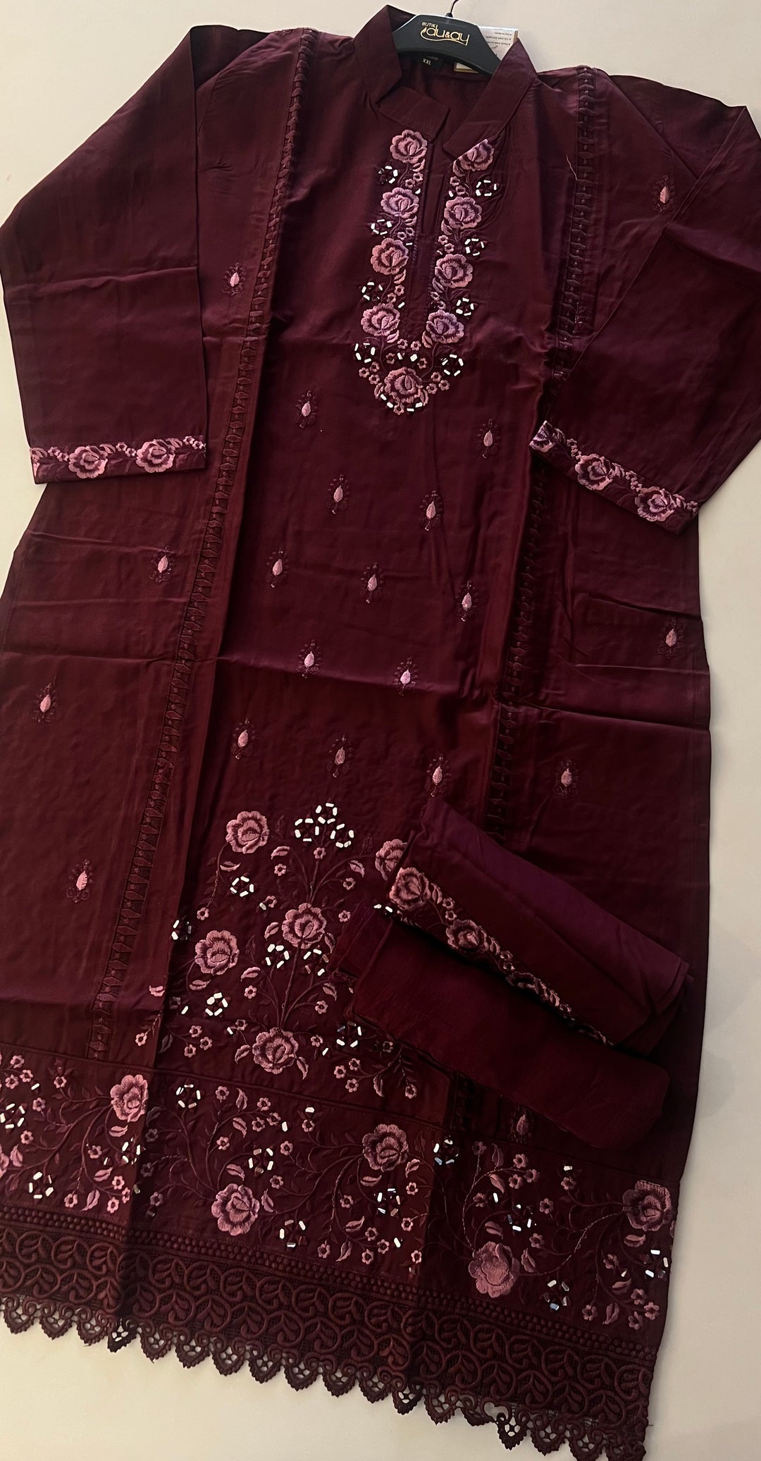 WORK DESIGNER EMBROIDERED SUIT - IKFB04