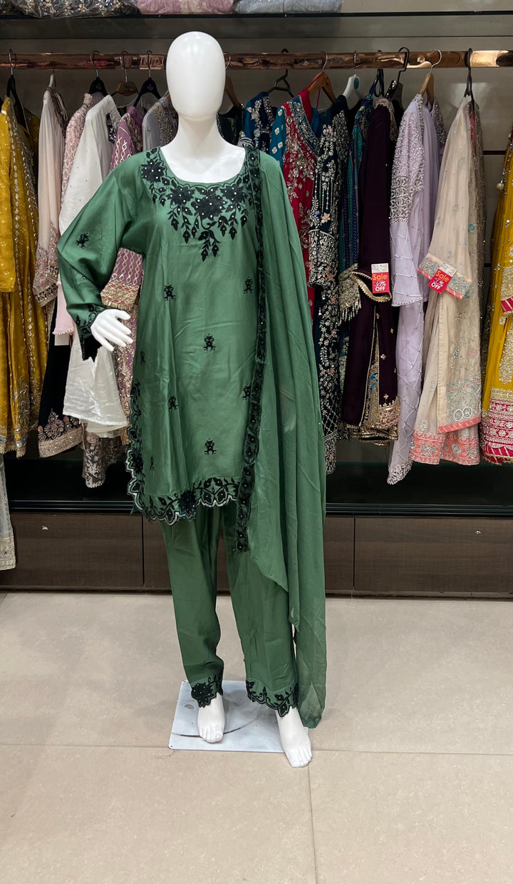 WORK DESIGNER EMBROIDERED SUIT - IKFB03