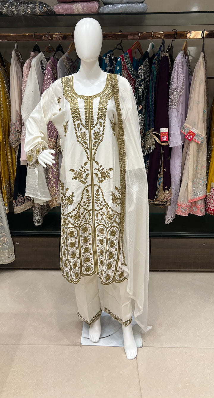 WORK DESIGNER EMBROIDERED SUIT - IKFB02