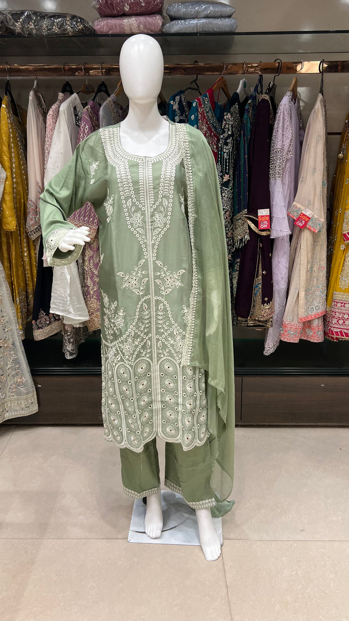 WORK DESIGNER EMBROIDERED SUIT - IKFB02
