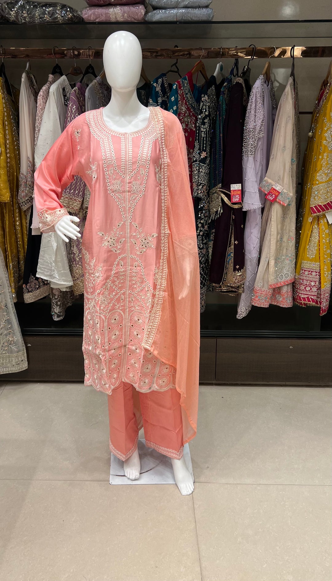 WORK DESIGNER EMBROIDERED SUIT - IKFB02