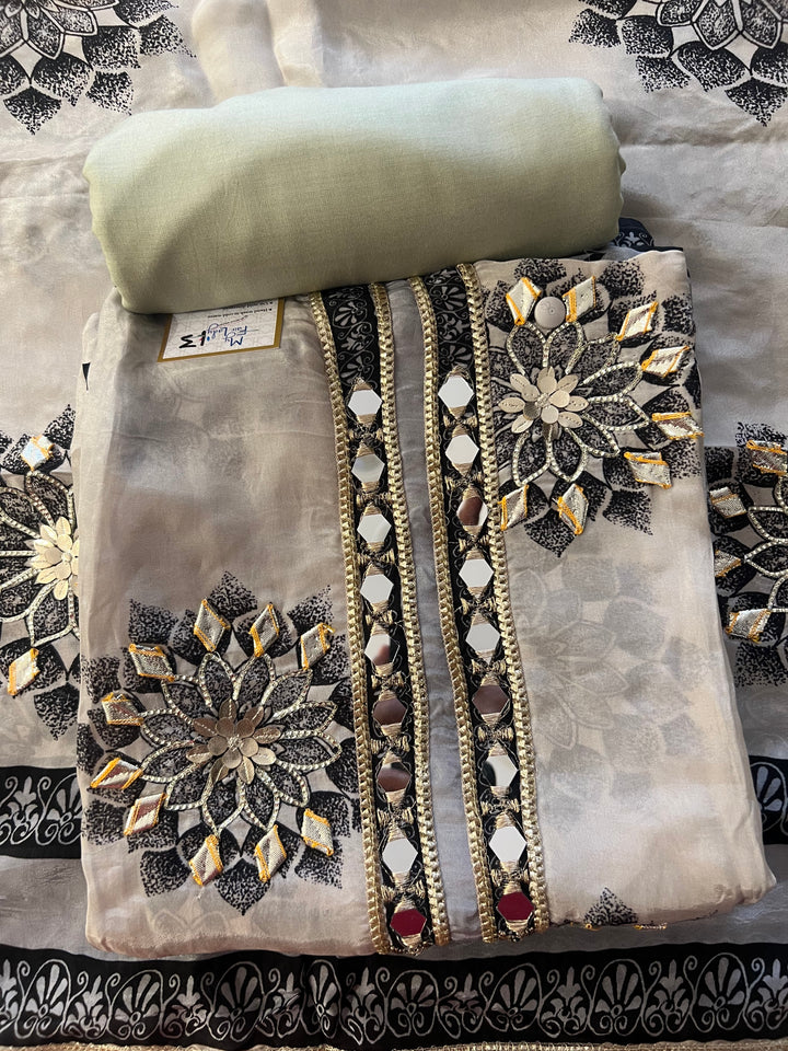 DESIGNER UNSTITCHED DRESS MATERIAL - MMT13