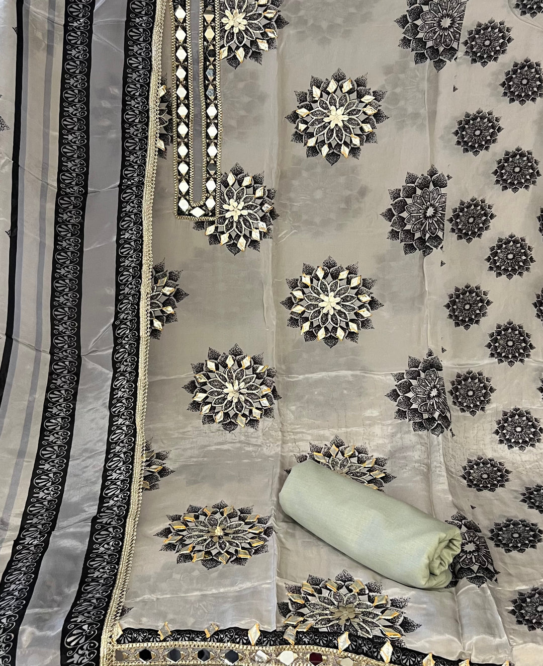 DESIGNER UNSTITCHED DRESS MATERIAL - MMT13