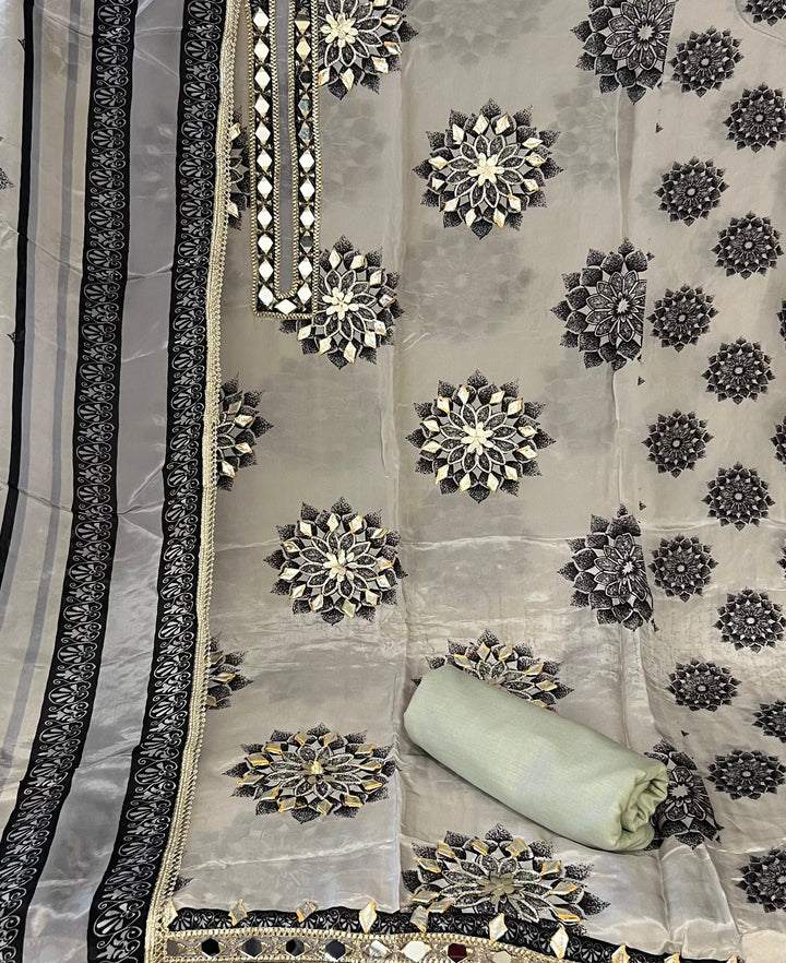 DESIGNER UNSTITCHED DRESS MATERIAL - MMT13