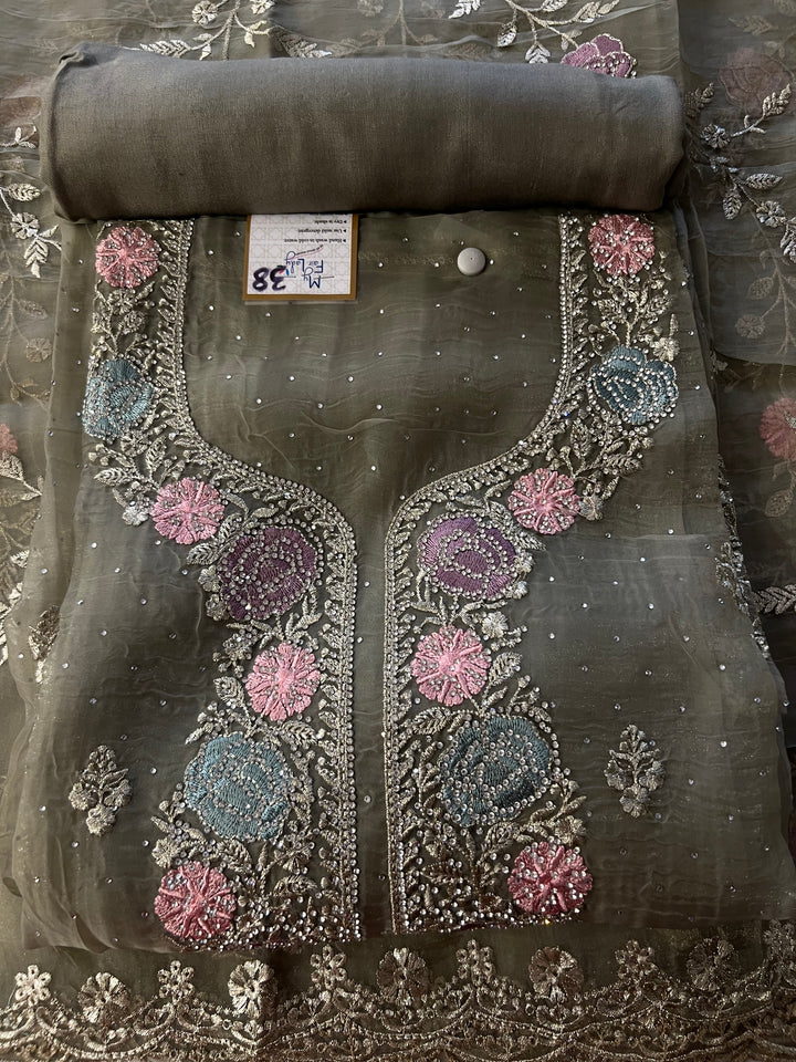 DESIGNER UNSTITCHED DRESS MATERIAL - BTA038