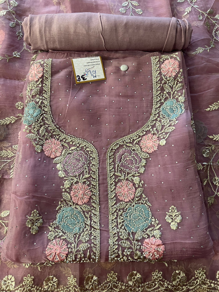 DESIGNER UNSTITCHED DRESS MATERIAL - BTA038