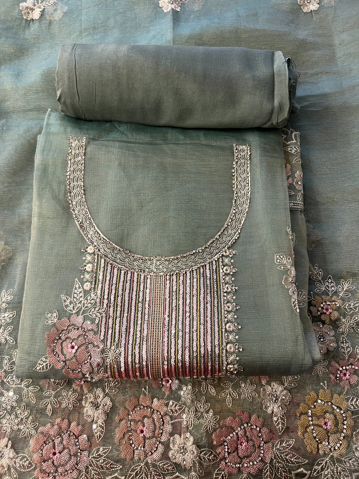 DESIGNER UNSTITCHED DRESS MATERIAL - BTZA06