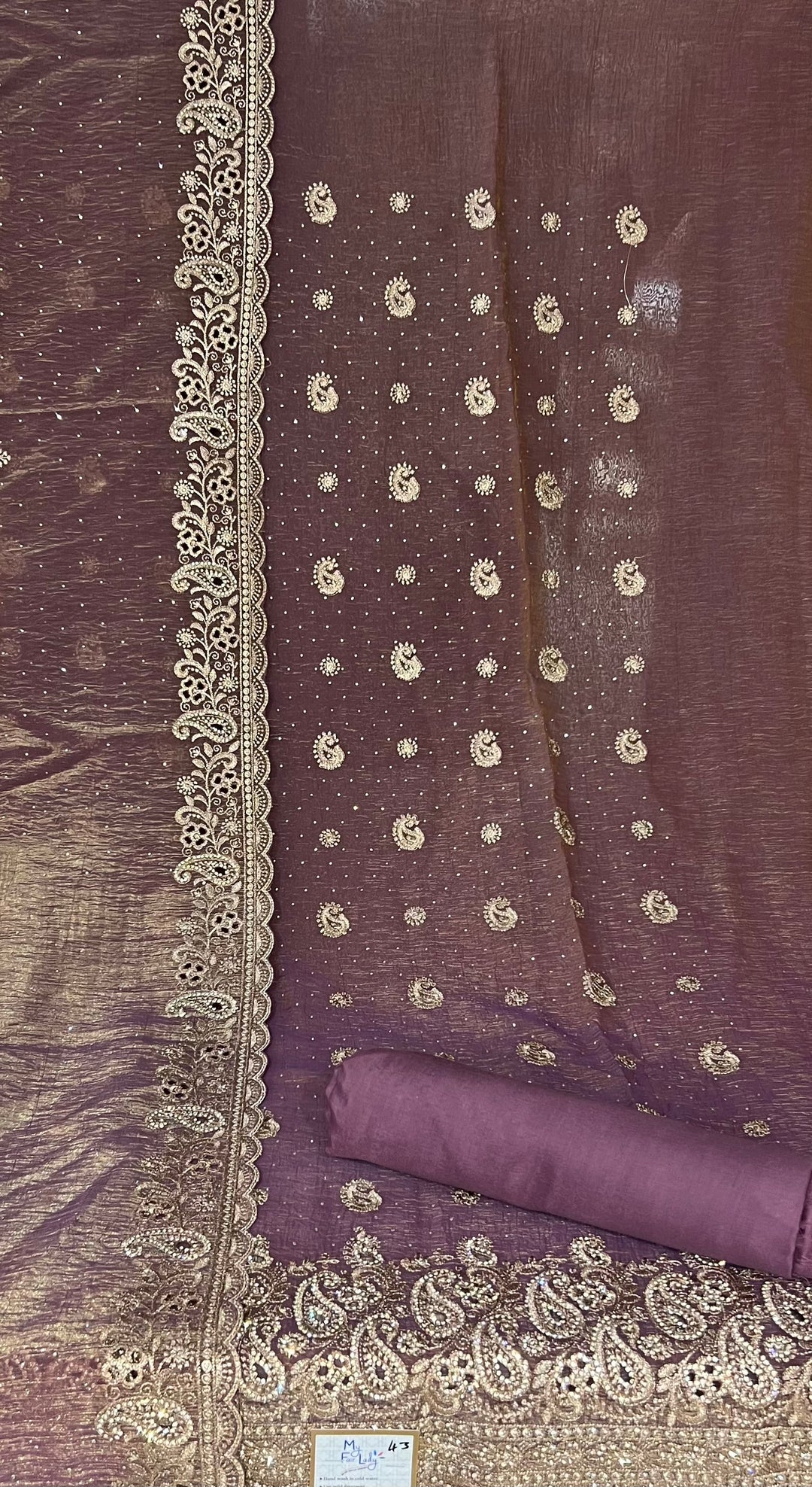 DESIGNER UNSTITCHED DRESS MATERIAL - BTA043
