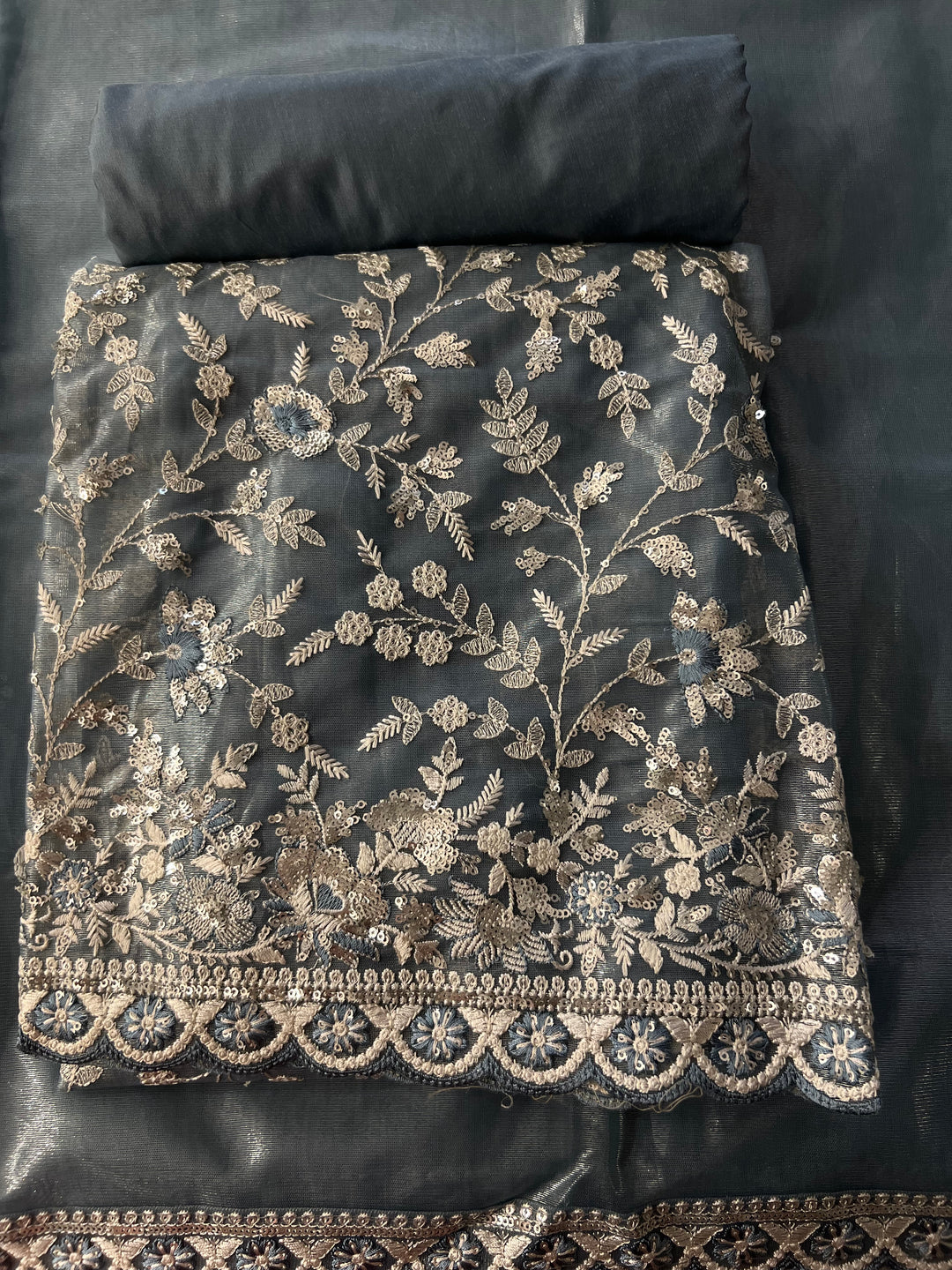 DESIGNER UNSTITCHED DRESS MATERIAL - INNA03