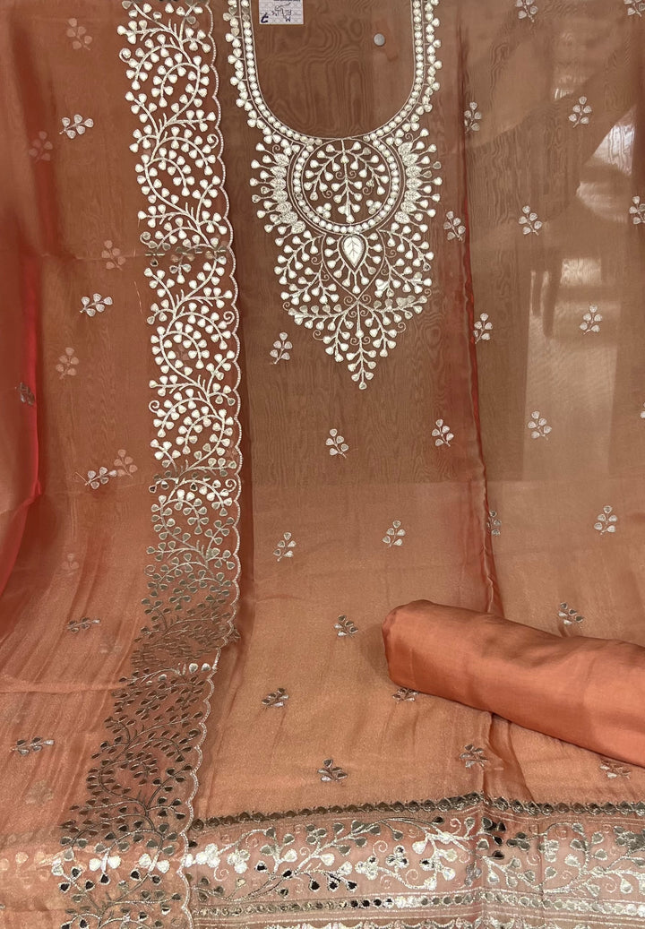 DESIGNER UNSTITCHED DRESS MATERIAL - BTZA07