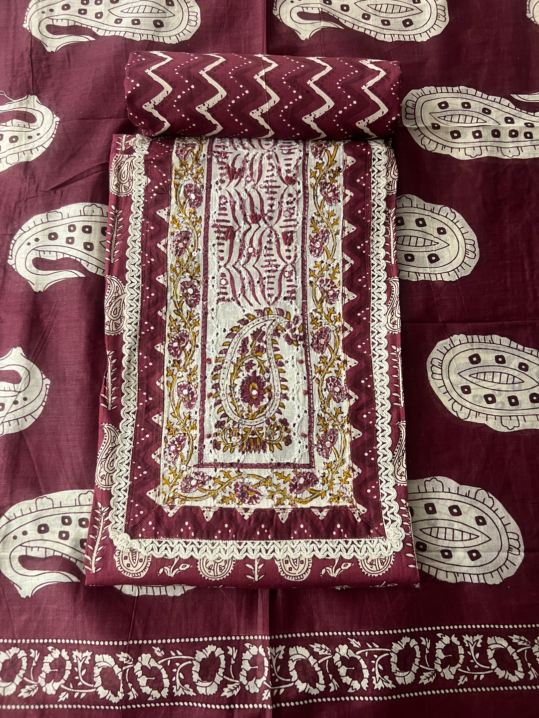 DESIGNER UNSTITCHED DRESS MATERIAL - BTMF39