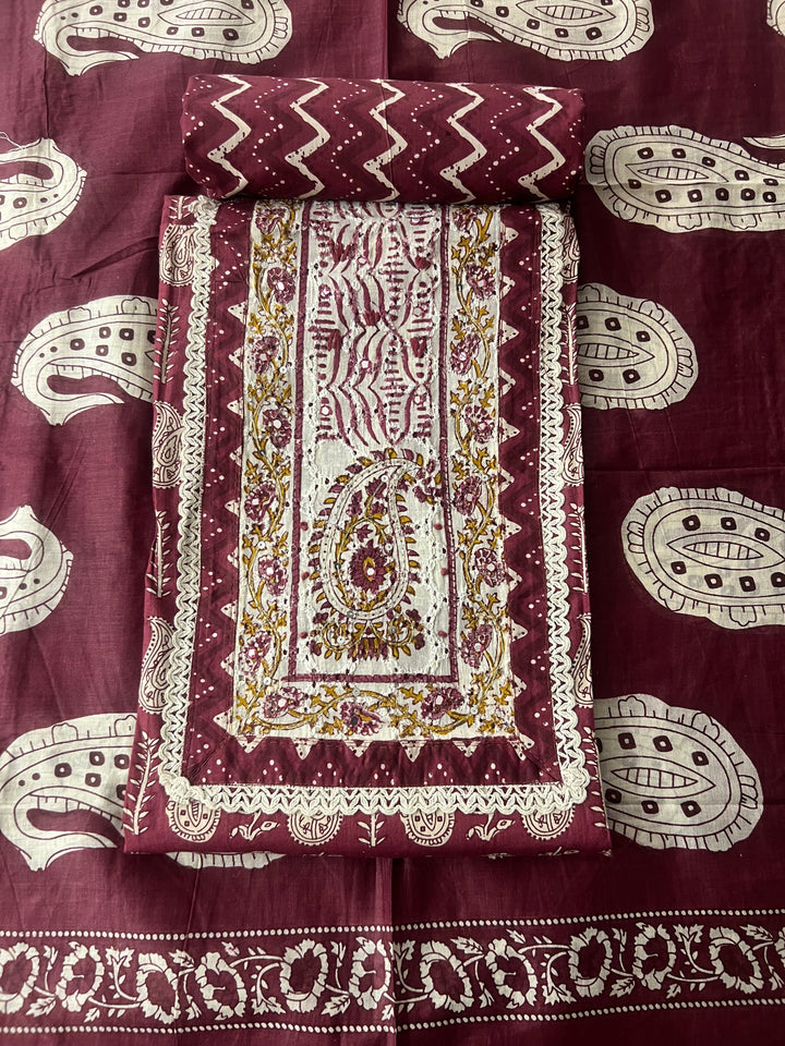 DESIGNER UNSTITCHED DRESS MATERIAL - BTMF39