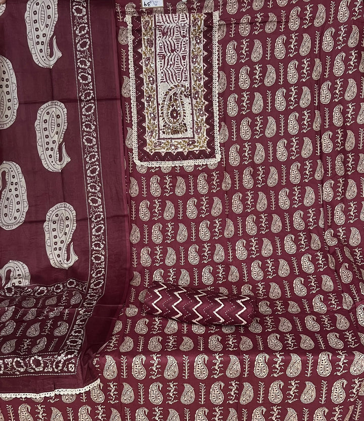 DESIGNER UNSTITCHED DRESS MATERIAL - BTMF39