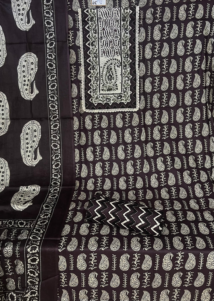 DESIGNER UNSTITCHED DRESS MATERIAL - BTMF39