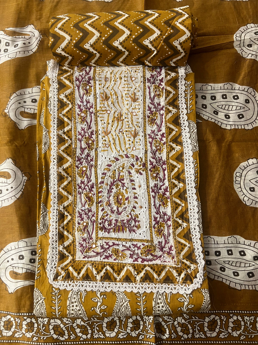 DESIGNER UNSTITCHED DRESS MATERIAL - BTMF39