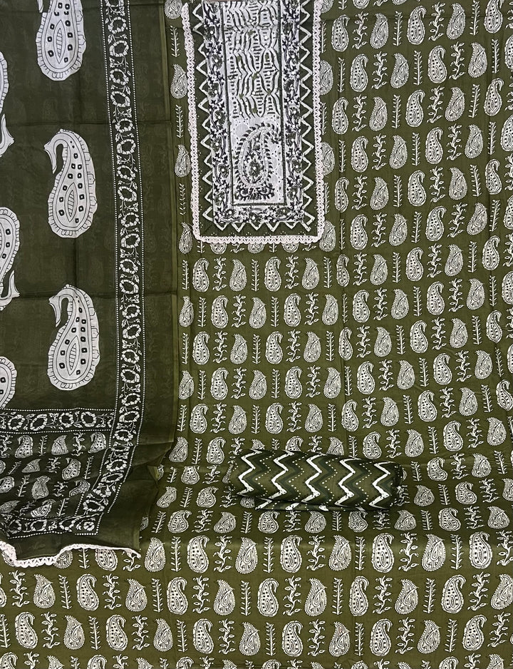 DESIGNER UNSTITCHED DRESS MATERIAL - BTMF39