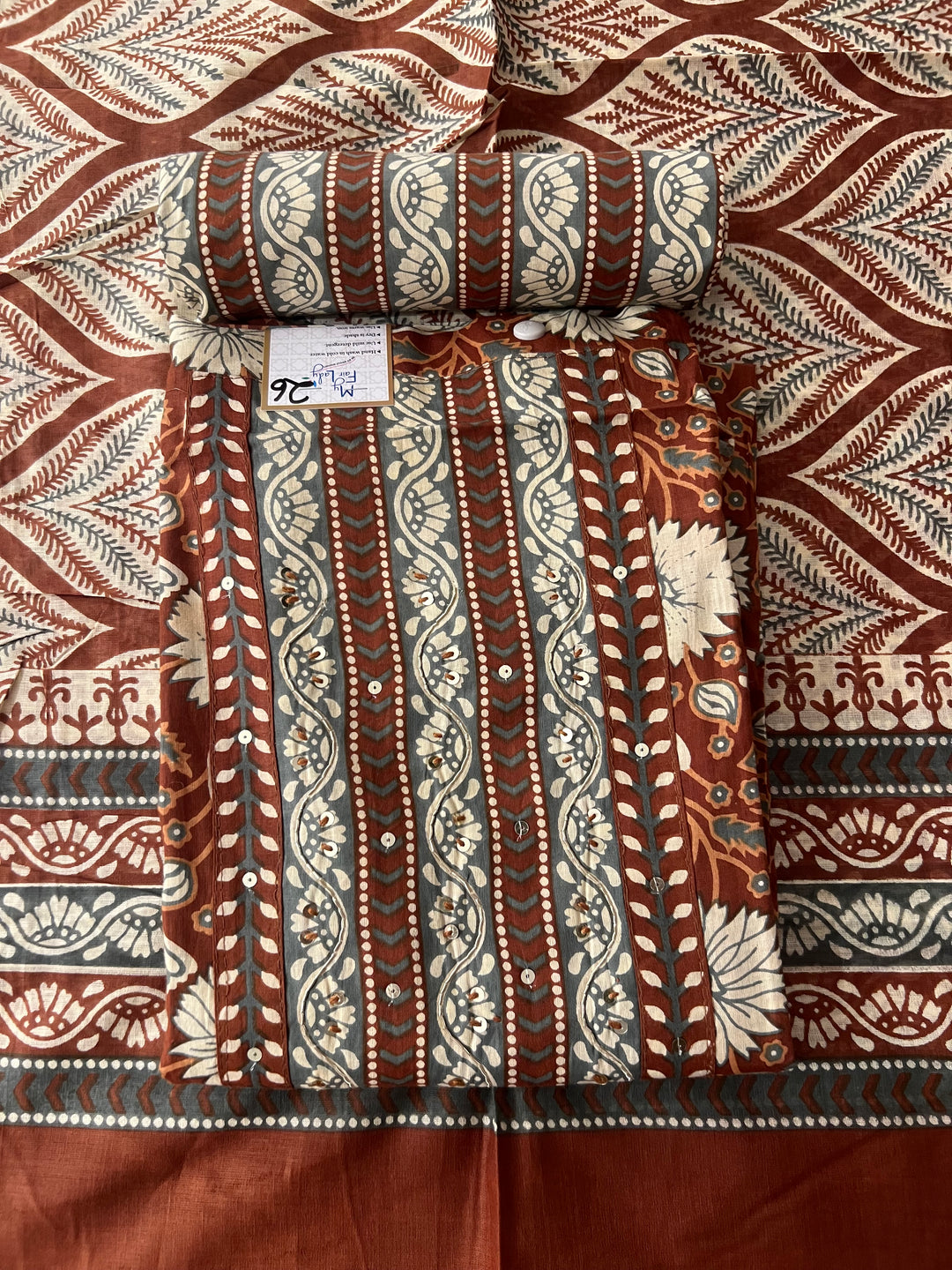 DESIGNER UNSTITCHED DRESS MATERIAL - BTMF26