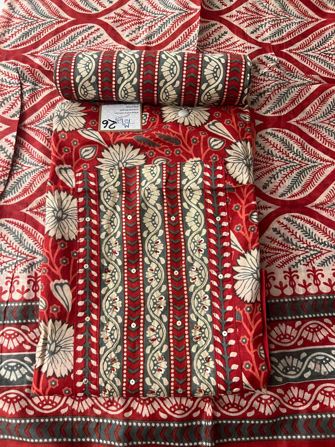 DESIGNER UNSTITCHED DRESS MATERIAL - BTMF26