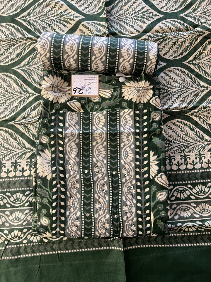 DESIGNER UNSTITCHED DRESS MATERIAL - BTMF26