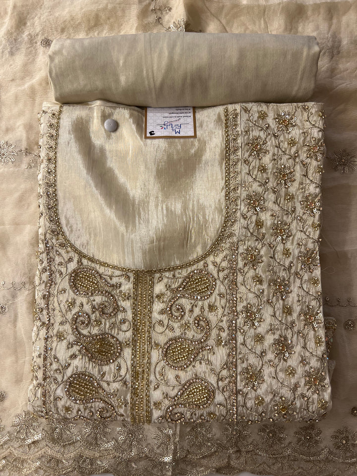 DESIGNER UNSTITCHED DRESS MATERIAL - IKEJ23