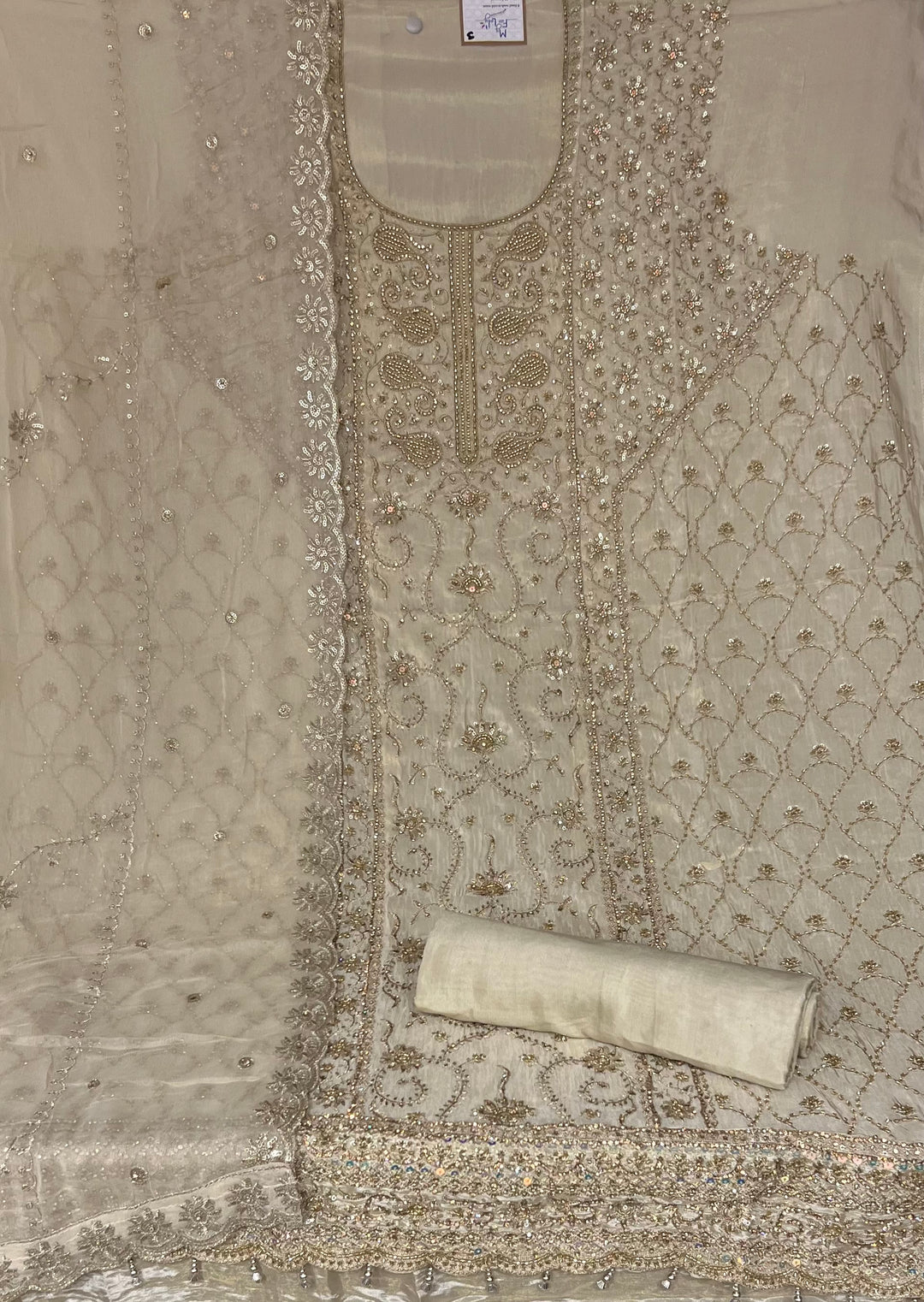 DESIGNER UNSTITCHED DRESS MATERIAL - IKEJ23