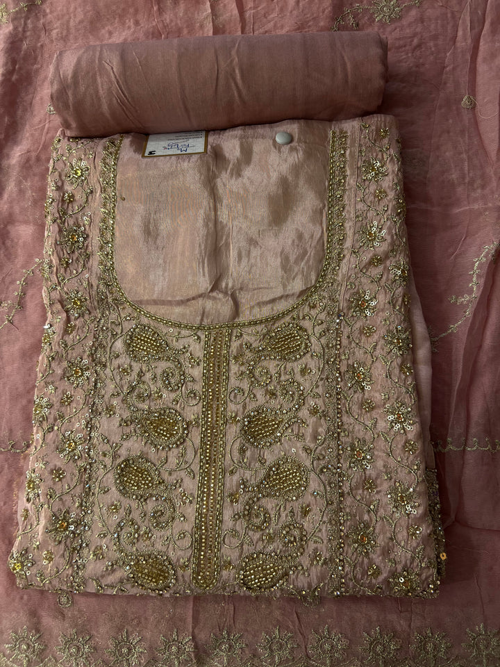 DESIGNER UNSTITCHED DRESS MATERIAL - IKEJ23