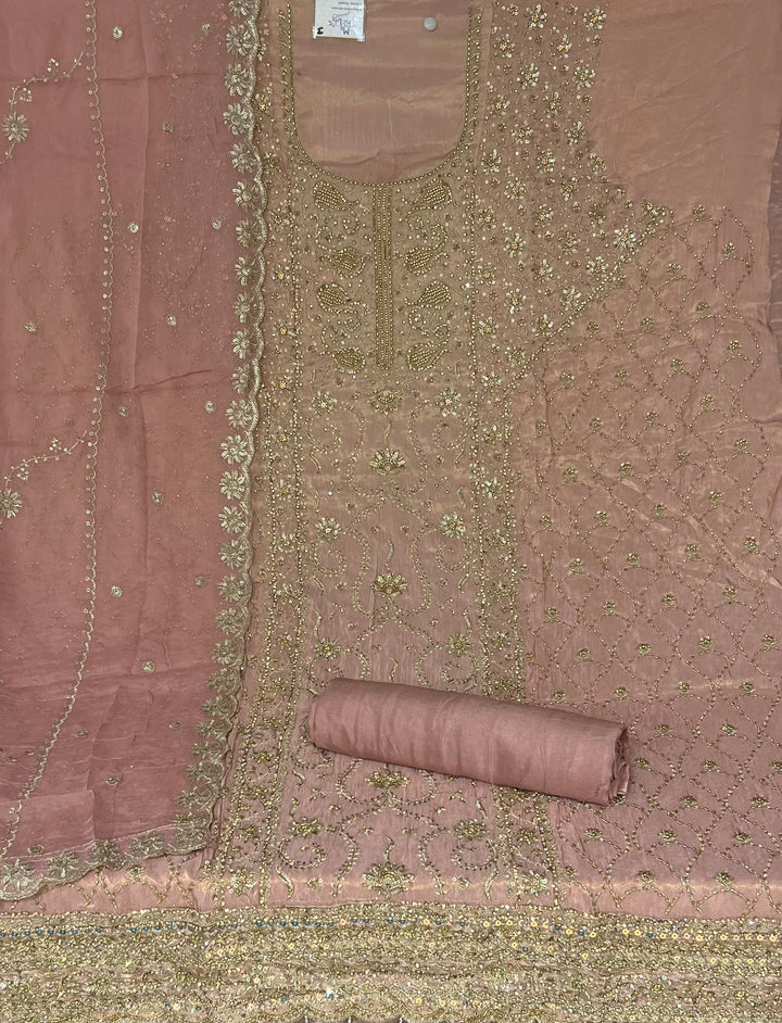 DESIGNER UNSTITCHED DRESS MATERIAL - IKEJ23