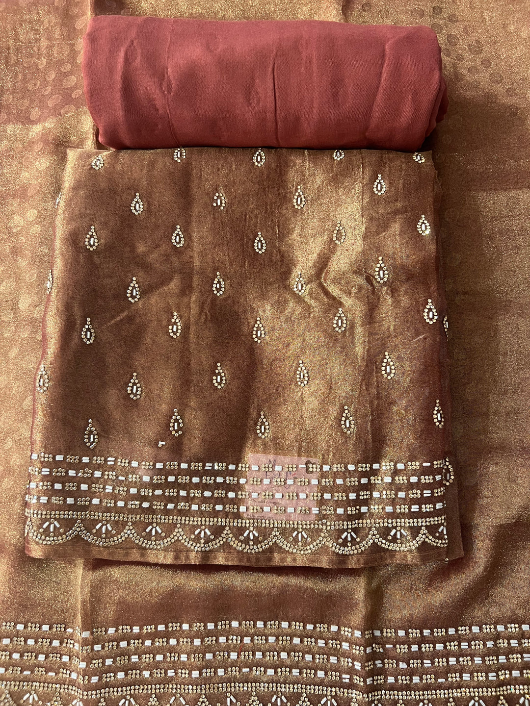 DESIGNER UNSTITCHED DRESS MATERIAL - IKEJ28