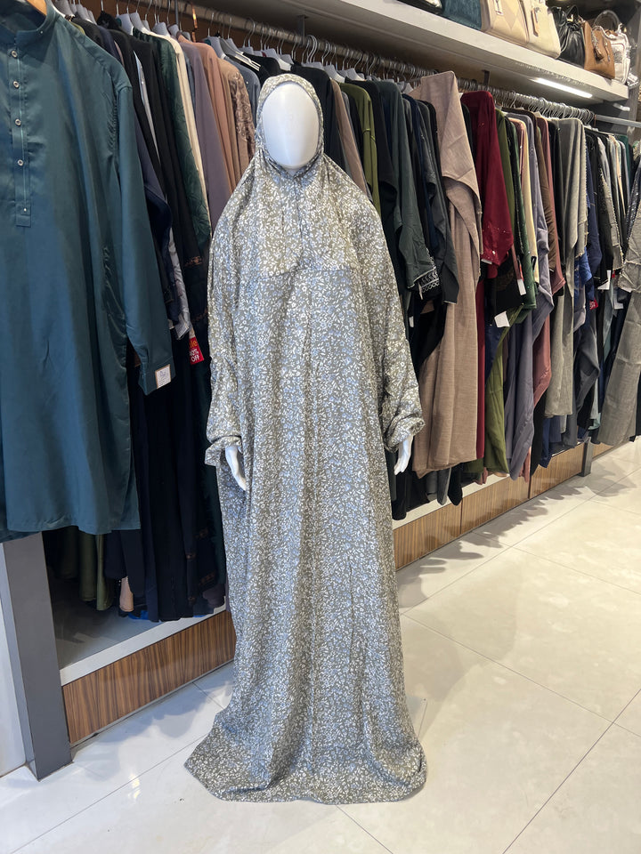 AYESHA PRAYER DRESS SOFT REYON PRINT EHRAAM NEW COLOURS (FULL LENGTH)BJ011