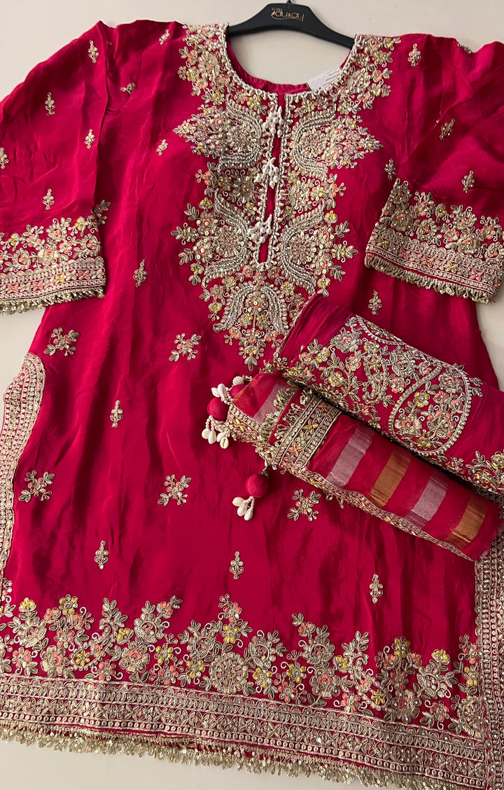 KASHMIRI HAND WORK DESIGNER SUIT - BTA039/1