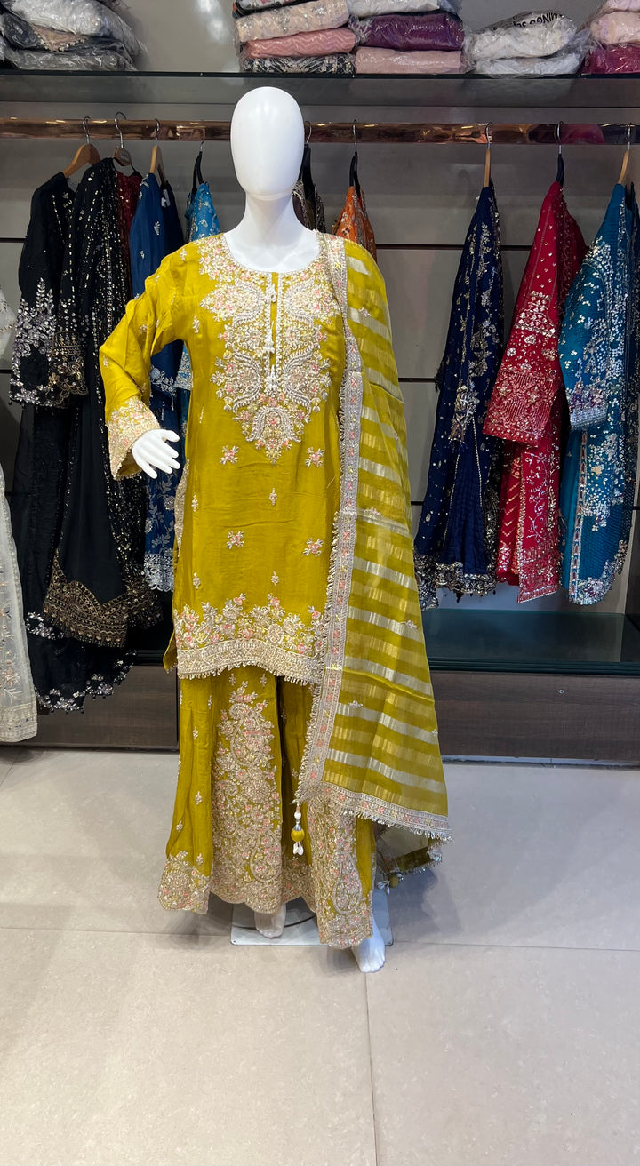 KASHMIRI HAND WORK DESIGNER SUIT - BTA039