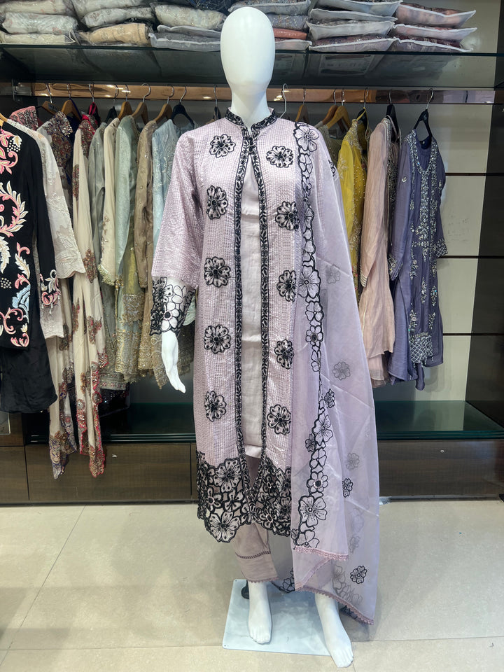 QAMAR ELITE FESTIVE  ETHNICDESIGNER SUIT -IKNE02