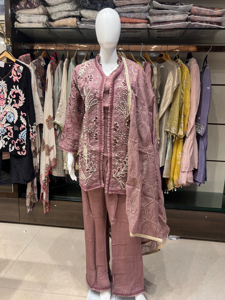 QAMAR ELITE FESTIVE  ETHNICDESIGNER SUIT -IKNE02