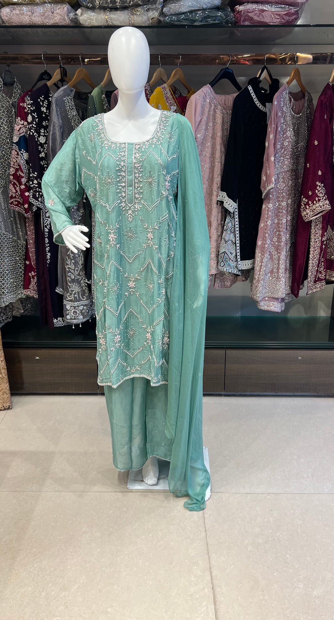 WORK DESIGNER SUIT - IKTK05/ SEA GREEN