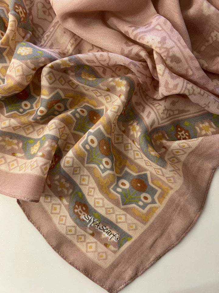 SHAMA COTTON PRINTED HIJABS (1.75M*0.5) - BTZ11