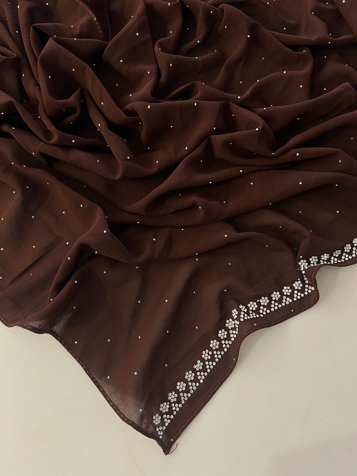 ANAYA FANCY STONE WORK HIJABS (1.75M*0.5M) - BTZ04