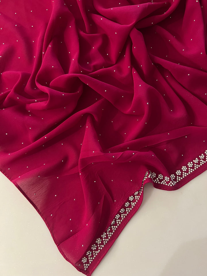 ANAYA FANCY STONE WORK HIJABS (1.75M*0.5M) - BTZ04