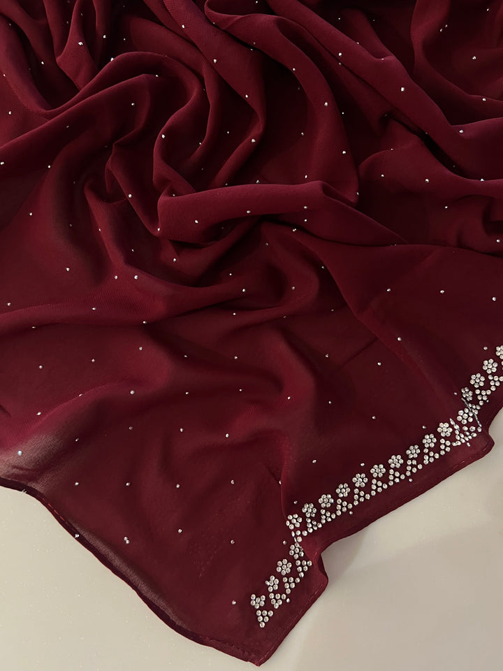 ANAYA FANCY STONE WORK HIJABS (1.75M*0.5M) - BTZ04