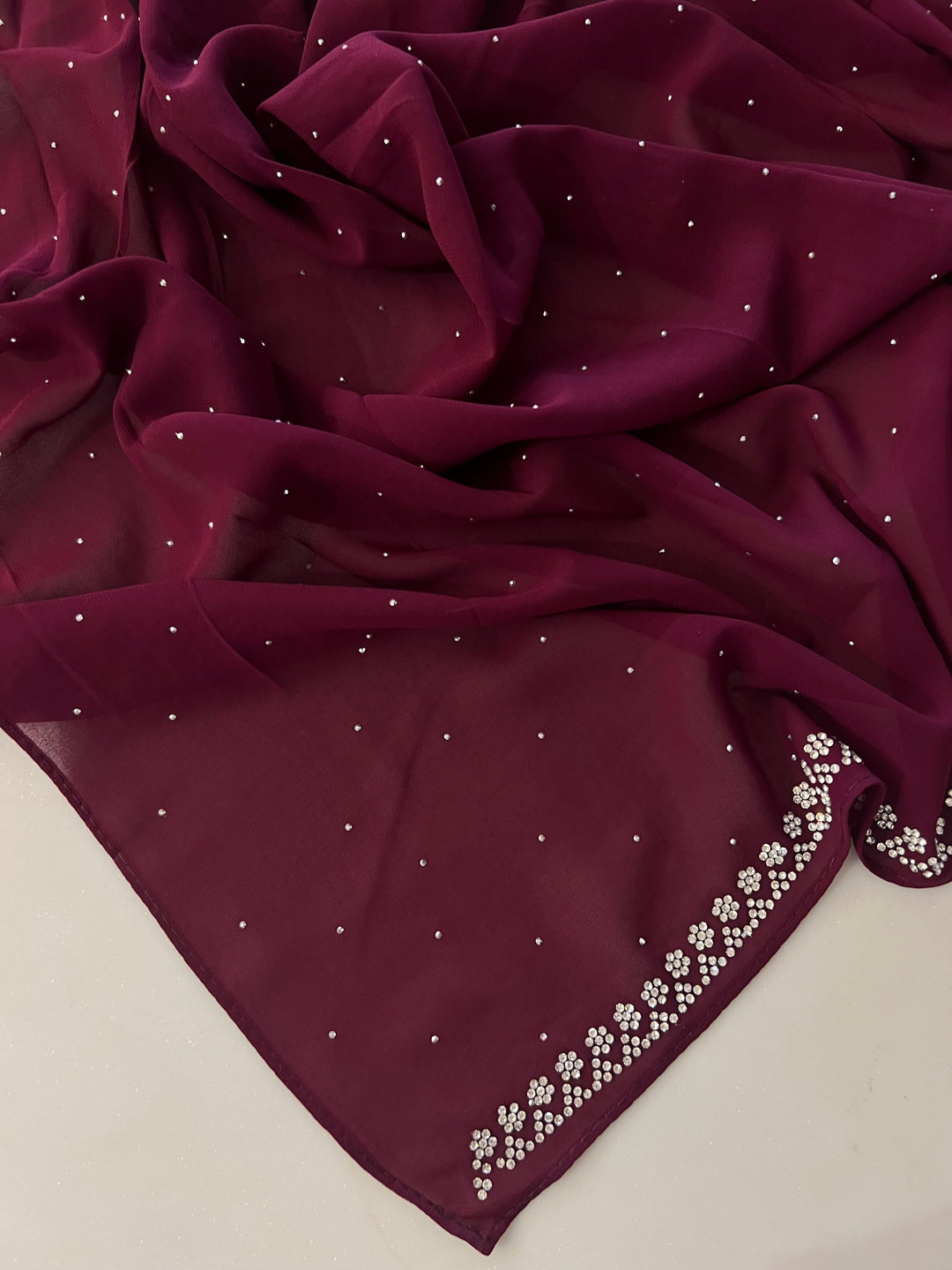 ANAYA FANCY STONE WORK HIJABS (1.75M*0.5M) - BTZ04