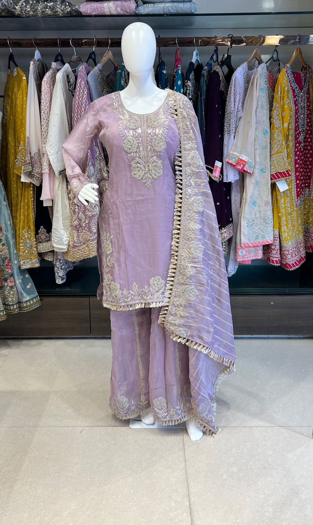 ZARI WORK DESIGNER SUIT - IKEJ38