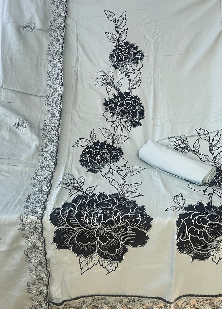 DESIGNER UNSTITCHED DRESS MATERIAL-MZE13