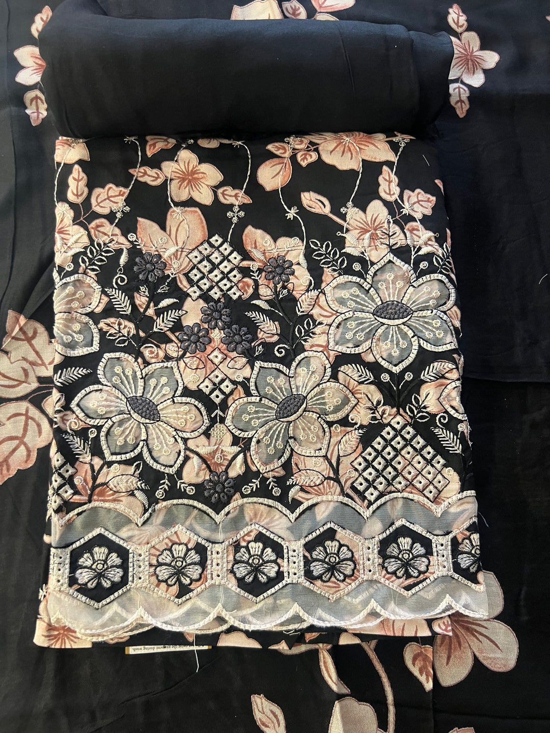 DESIGNER UNSTITCHED DRESS MATERIAL-MZE12