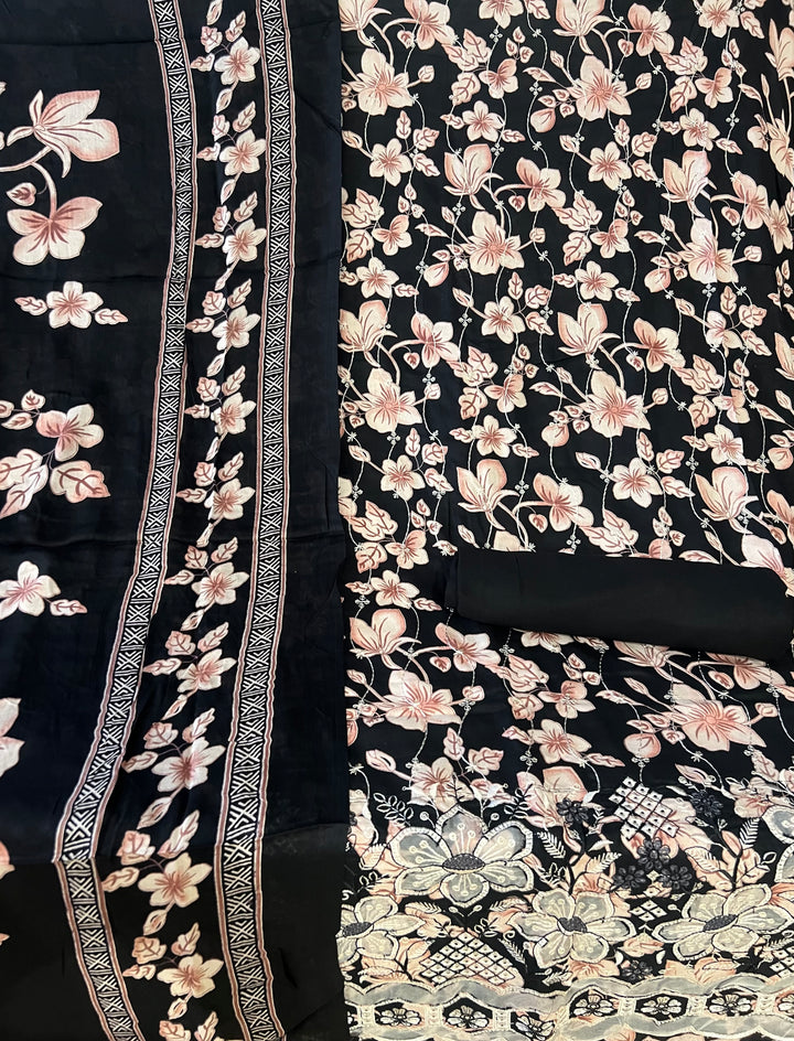 DESIGNER UNSTITCHED DRESS MATERIAL-MZE12